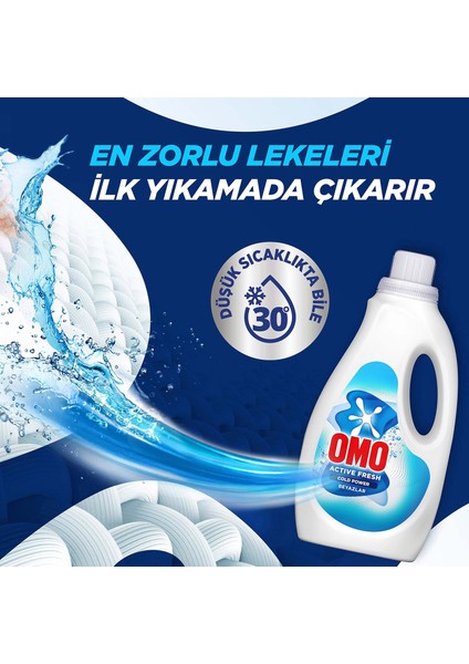 Active Fresh Cold Power Beyazlar Için Sıvı Deterjan 1500 ml modelleri