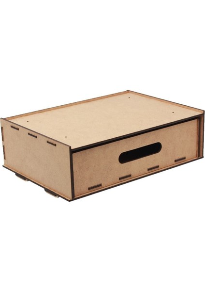 Gizli Çekmece Organizer Masa Altı Saklama Kabı Büyük Boy Yatay Demonte Mdf