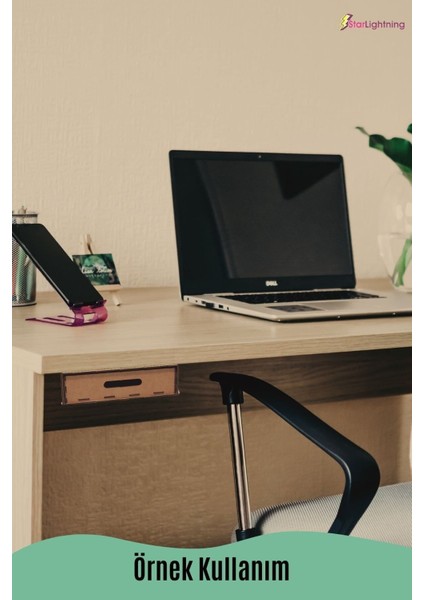 Gizli Çekmece Organizer Masa Altı Saklama Kabı Büyük Boy Yatay Demonte Mdf