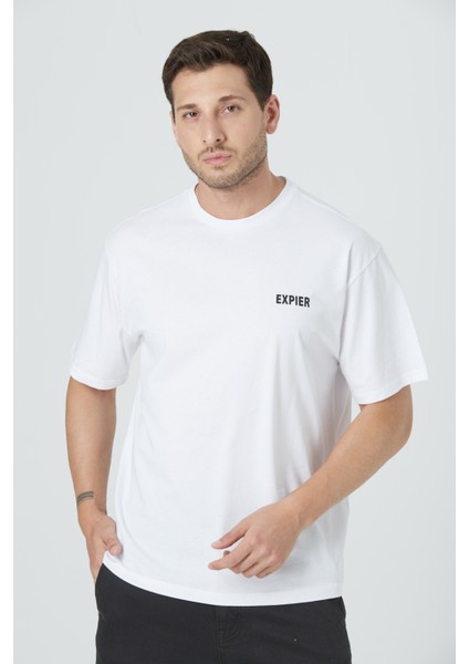 %100 Pamuk Erkek Relax Fit Rahat Kalıp Bisiklet Yaka Basic Düz Kısa Kollu Baskılı Tişört TNT-012 modelleri