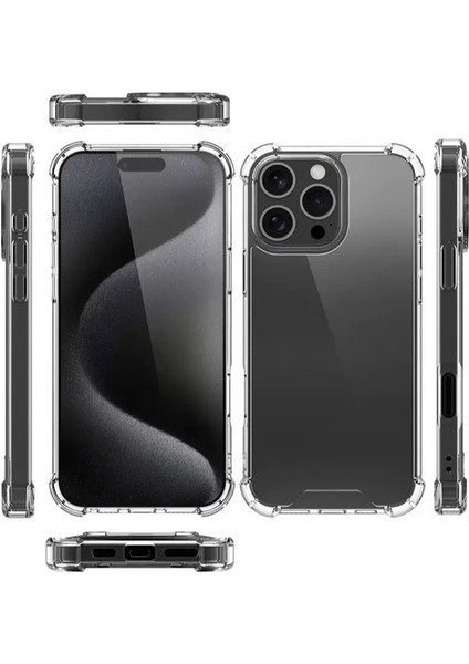 iPhone 16 Pro Max Kılıf Zore Nitro Anti Shock Silikon - Şeffaf modelleri