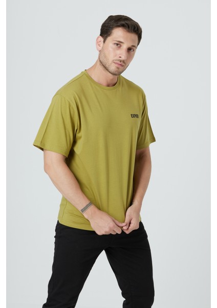 %100 Pamuk Erkek Relax Fit Rahat Kalıp Bisiklet Yaka Basic Düz Kısa Kollu Baskılı Tişört TNT-012 fırsatları