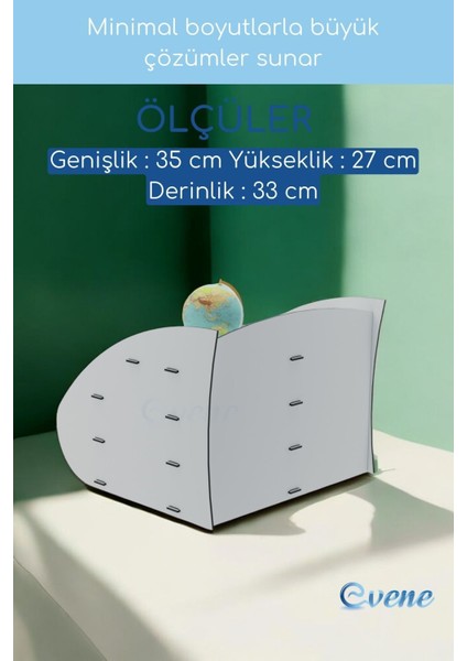 Dosya Düzenleyici Masa Üstü Organizer Ahşap Evrak Raflı Model 3