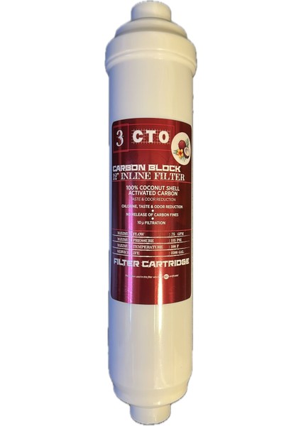 Jf Inline Blok Karbon Coconut Bazlı Nsf Onaylı Hnd 12'' - 82100007