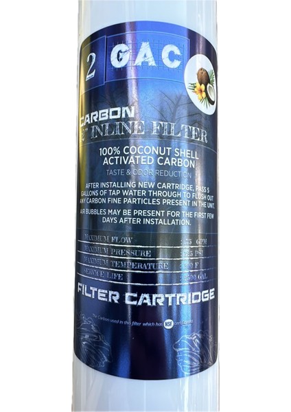 Jf Inline Granül Karbon Gac Filtre 12'' Nsf Onaylı - 82100004 fiyatları