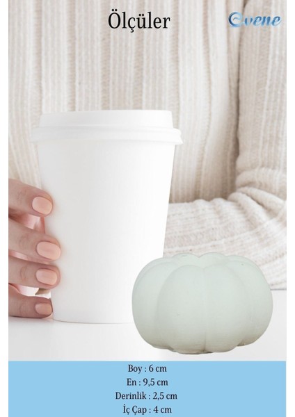 Mumluk Şamdan Tealight ve Ince Mum Uyumlu Kabak Model