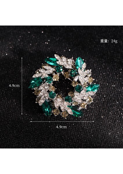 Broş Kıdemli Işık Duygusu Lüks Kadın Korsaj Kristal Inci Yüksek Dereceli Pimler Çift Kullanımlı Mücevher Sınıfı Aksesuarlar (Yurt Dışından)