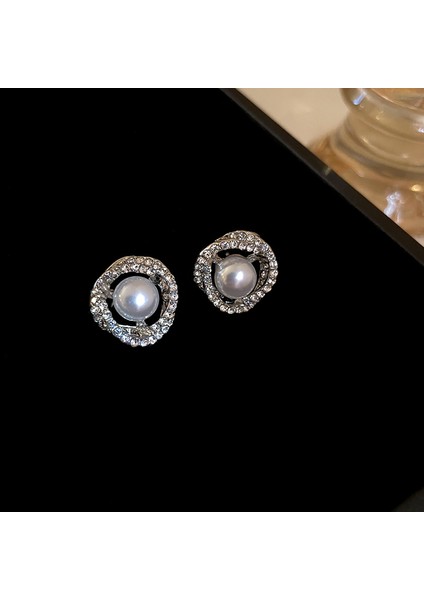 Hafif Lüks Inci Elmas Taklidi Bel Düğmesi Alaşımlı Malzeme ile Etek Köşe Düğüm Düğmesi Zarif Çok Yönlü Stil (Yurt Dışından)