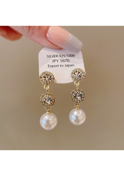 Broş Kıdemli Işık Duygusu Lüks Kadın Korsaj Kristal Inci Yüksek Dereceli Pimler Çift Kullanımlı Mücevher Sınıfı Aksesuarlar (Yurt Dışından)