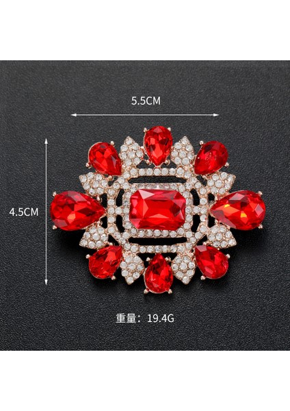 Broş Kıdemli Işık Duygusu Lüks Kadın Korsaj Kristal Inci Yüksek Dereceli Pimler Çift Kullanımlı Mücevher Sınıfı Aksesuarlar (Yurt Dışından)