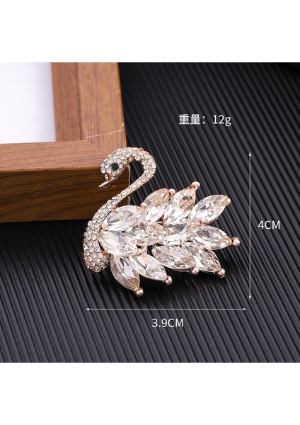 Broş Kıdemli Işık Duygusu Lüks Kadın Korsaj Kristal Inci Yüksek Dereceli Pimler Çift Kullanımlı Mücevher Sınıfı Aksesuarlar (Yurt Dışından)