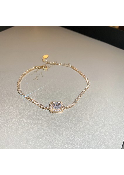 Yeni Zirkonya Çekilebilir Bilezik Hafif Lüks Kıdemli Mizaç Duygusu Bilezik Mücevherat Sınıfı Broş Takı (Yurt Dışından)