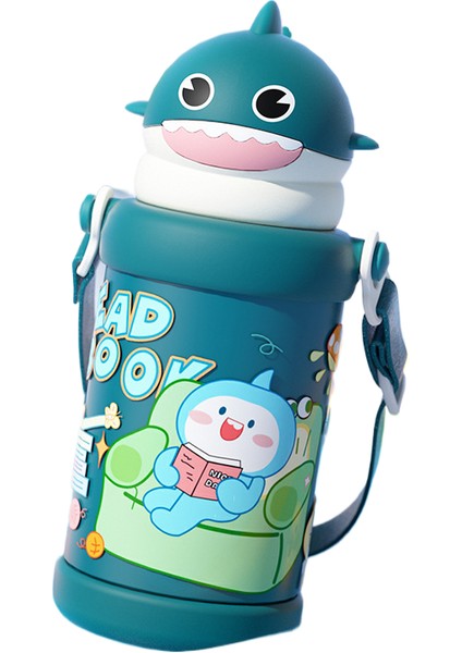 Karikatür Çocuk Büyük Kapasiteli 316L Paslanmaz Çelik Termos Dak (Yurt Dışından)