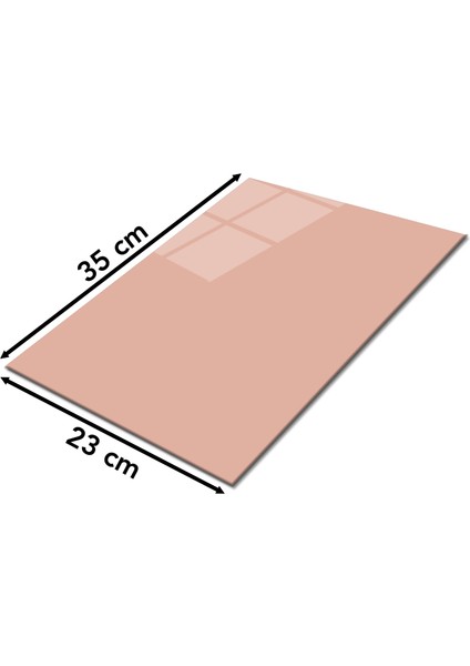 Açık Soman Rengi Cam Kesme Tahtası, Silikon Ayaklı, Isıya Kırılmaya Dayanıklı, Sunum Kesim Tablası fiyatları