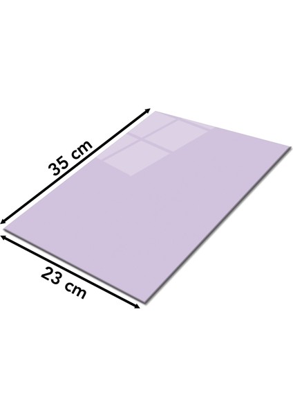 Leylak Lila Rengi Cam Kesme Tahtası, Silikon Ayaklı, Isıya Kırılmaya Dayanıklı, Sunum Kesim Tablası fiyatları