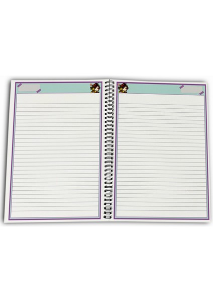 Genshin Impact Chiori Çizgili A4 Okul Defteri 72 Yaprak fırsatları