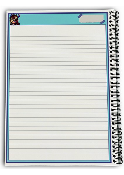 Genshin Impact Chasca Çizgili A4 Okul Defteri 72 Yaprak indirimleri