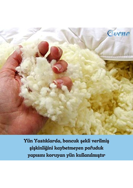 Yün Yastık Saf Doğal Uyku Yastığı Merinos Yünü Antialerjik 1500 gr 2 Adet Özel Çantalı modelleri