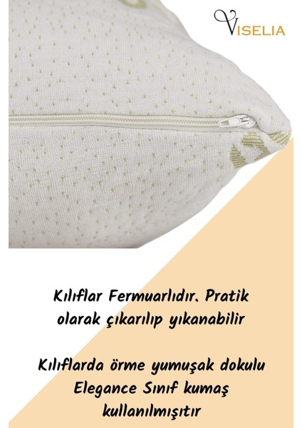 Yün Yastık Saf Doğal Uyku Yastığı Merinos Yünü Antialerjik 1500 gr 2 Adet Özel Çantalı