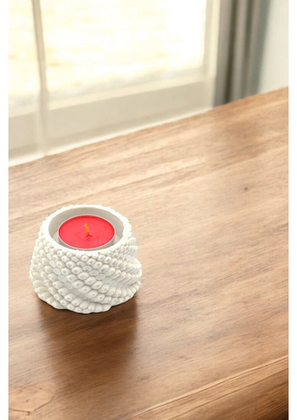 Mumluk Şamdan Tealight ve Ince Mum Uyumlu Ejderha Yumurtası Model