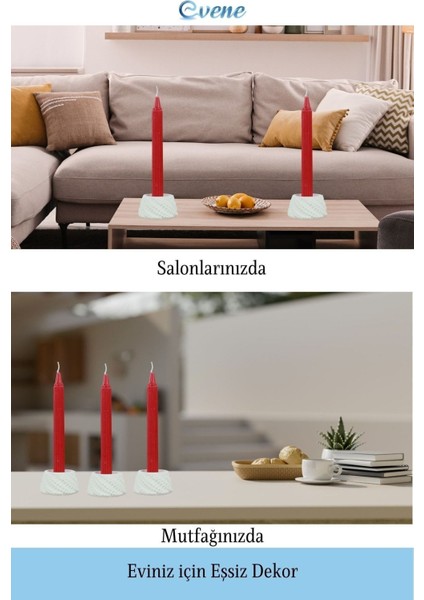 Mumluk Şamdan Tealight ve Ince Mum Uyumlu Ejderha Yumurtası Model