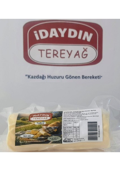 Idaydın Tereyağ Tuzlu 250gr