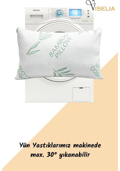 Yün Yastık Saf Doğal Uyku Yastığı Merinos Yünü Antialerjik 1500 gr 2 Adet Özel Çantalı