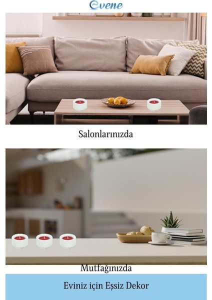 Mumluk Şamdan Tealight Mum Uyumlu Tekerlek Model