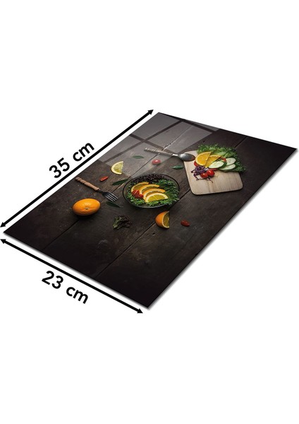 Sebze ve Meyveler Cam Kesme Tahtası , Silikon Ayaklı, Isıya Kırılmaya Dayanıklı, Sunum Kesim Tablası fiyatları
