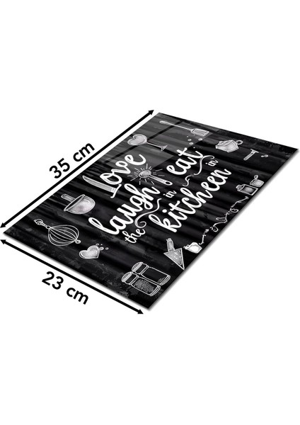 Love Eat Kitchen Cam Kesme Tahtası , Silikon Ayaklı, Isıya Kırılmaya Dayanıklı, Sunum Kesim Tablası fiyatları