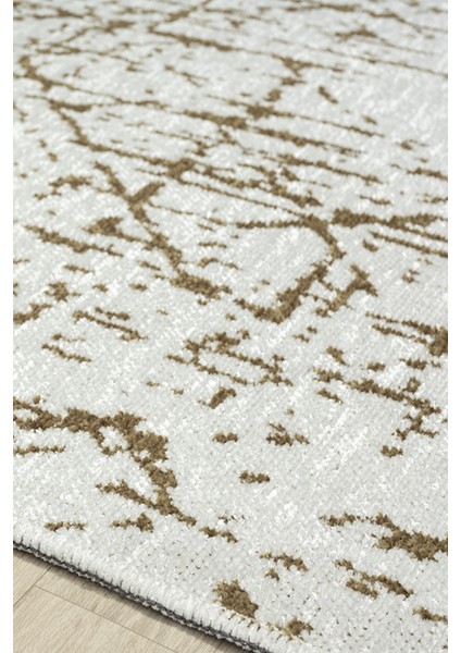 Ares Krem Gold Halı Yıkanabilir Kaymaz Taban Şönil Kilim Dokuma Pamuk Taban Kilim NV33 120 x 180 cm indirimleri