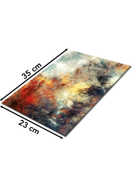 Renkli Eskitme Cam Kesme Tahtası, Silikon Ayaklı, Isıya Kırılmaya Dayanıklı ,sunum Kesme Tablası fiyatları