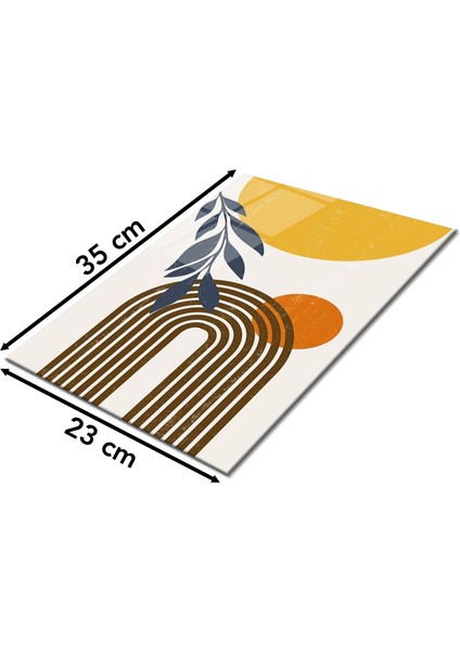 Botanik Desen Cam Kesme Tahtası, Silikon Ayaklı, Isıya Kırılmaya Dayanıklı, Sunum Kesim Tablası fiyatları