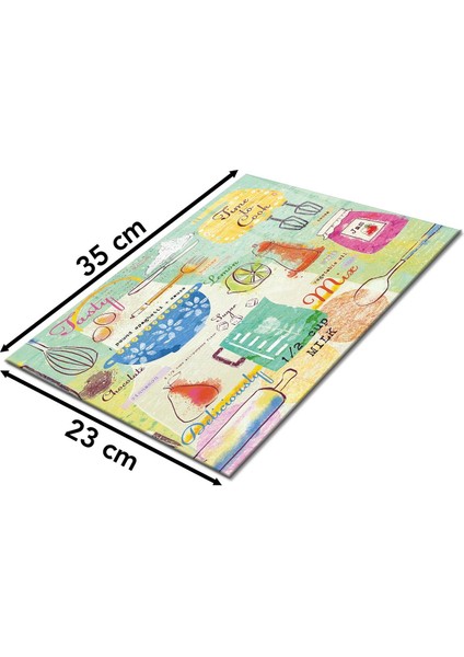 Time To Cook Cam Kesme Tahtası , Silikon Ayaklı, Isıya Kırılmaya Dayanıklı, Sunum Kesim Tablası fiyatları