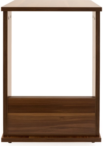 Sigma Tekerlekli C Sehpa - Ceviz - 60 cm