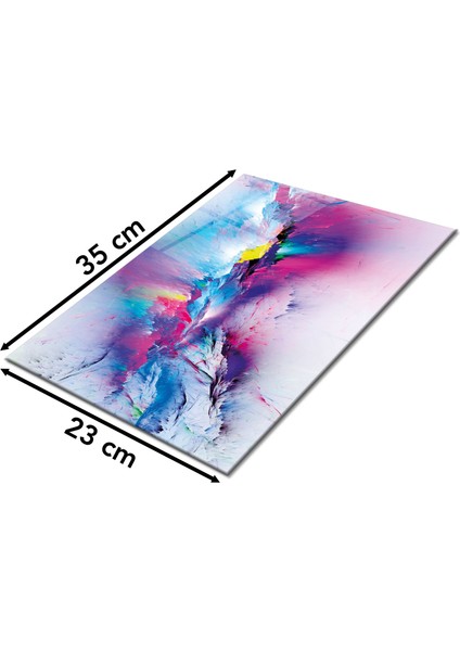 Modern Soyut Cam Kesme Tahtası, Silikon Ayaklı, Isıya Kırılmaya Dayanıklı, Sunum Kesim Tablası fiyatları