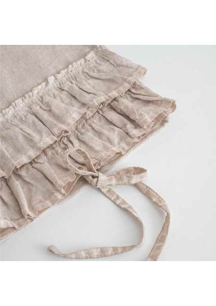 Miranda Çift Kişilik Nevresim Takımı %100 Keten Bej 200X220 cm