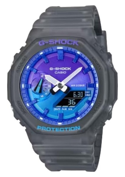 G-Shock GA-2100FLS-8A2DR Erkek Kol Saati Gri