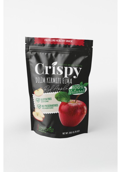 Dondurularak Kurutulmuş Kırmızı Elma Dilimleri 20 gr 2'li Paket fiyatları