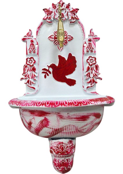 FS-913 Küçük Kırmızı Alüminyum Bahçe Çeşmesi