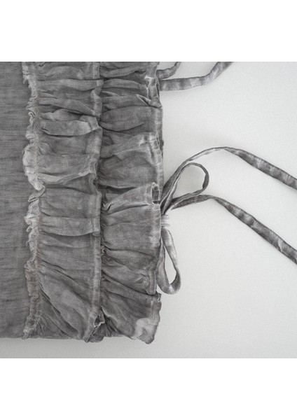 Miranda Battal Boy Nevresim Takımı %100 Keten Parça Boya Gri 220X240 cm fırsatları