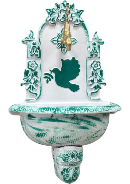 FS-911 Küçük Yeşil Alüminyum Bahçe Çeşmesi