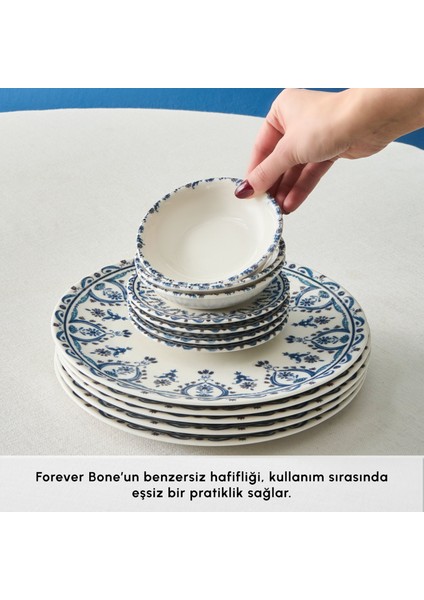 Forever Bone Heather 26 Parça 6 Kişilik Kahvaltı Seti indirimleri