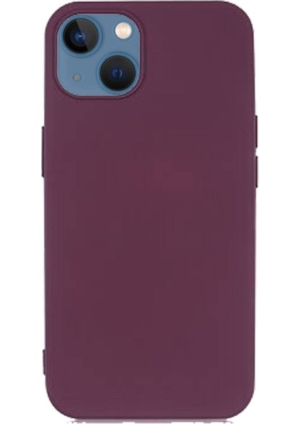 Apple iPhone 14 6.1'' İnce Mat Silikon Kılıf Mor