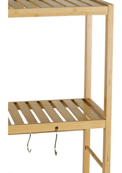 Bambu 8 Raflı Mutfak Bangosu Kahve Köşesi Fincan Askılı Mutfak Standı Dolap DB-0033 fırsatları