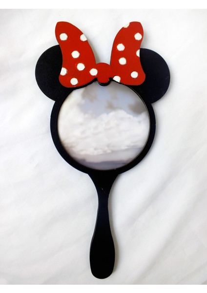 Ahşap Lazer Kesim Mdf Ayna Pleksi Mickey Mouse Çocuk El Aynası Prenseslere...