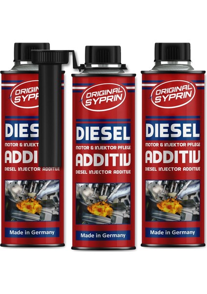 Orijinal Dizel Motor Yakıt Katkısı 250ML, Enjektör Temizleyici, Motor Koruma, Almanya Üretimi