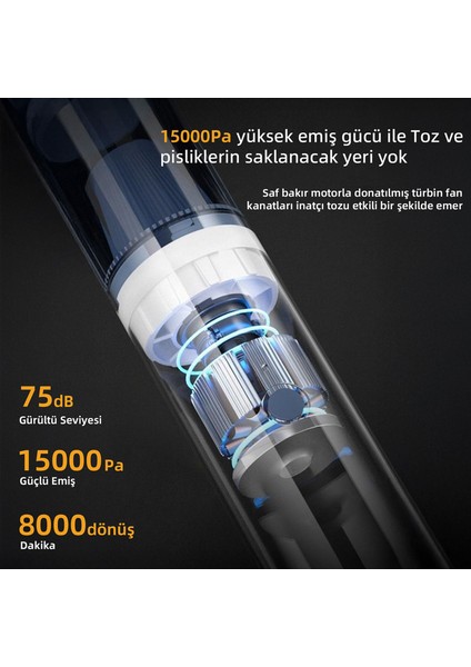 Mio 3C 15000PA Araç Süpürgesi - Beyaz fırsatları