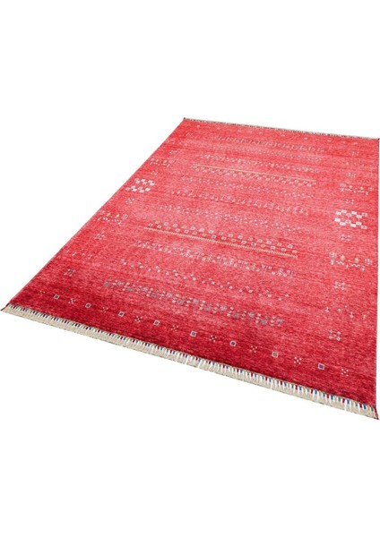 Nepal Zr 06 Bambu Viskon Kırmızı Modern Uşak Desenli Halı fırsatları