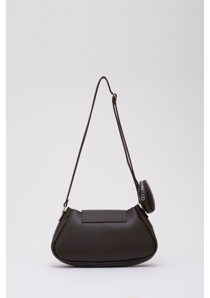 Kahverengi/krem SHK96 Suni Deri Tek Bölmeli Cüzdanlı Kol ve Omuz Çantası fırsatları